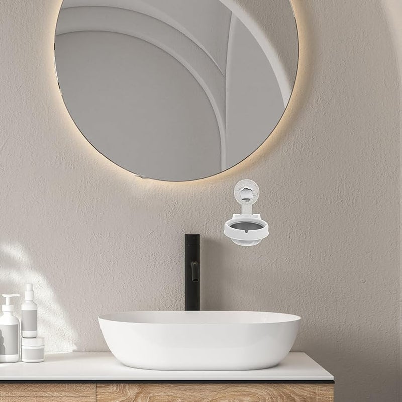 Stainless Steel No Drill Wall Mounted Ashtray Windproof Capacity Balcony Bathroom - Image 5